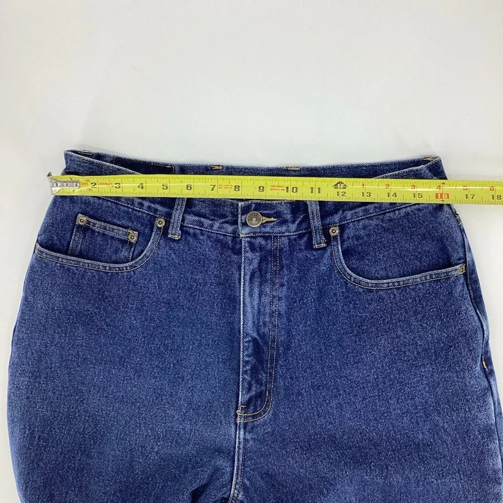 Eddie Bauer Women Flannel-Lined Denim Jean Boyfriend Relaxed Sz 14 Tall MSRP $99 - Picture 12 of 12